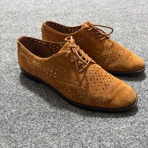 Lauren Ralph Lauren Brown Suede Flats